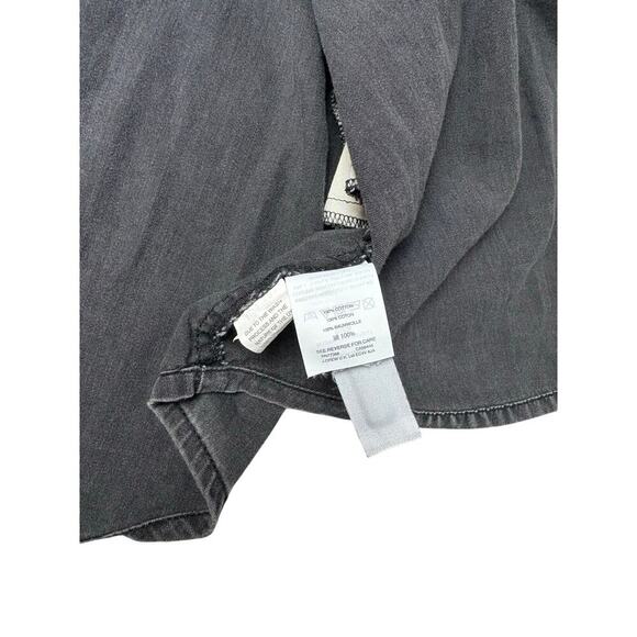 Madewell Black Denim Shirtdress Small - Picture 8 of 8